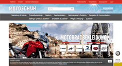 Desktop Screenshot of motoschuh.de